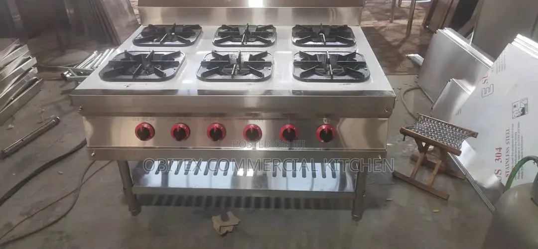 Industrial 6burners Gas Cooker With Undershelf Is Available for Sales