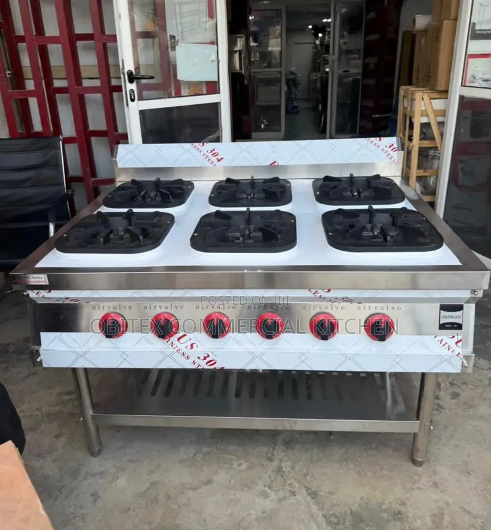 Industrial 6burners Gas Cooker With Undershelf Is Available for Sales