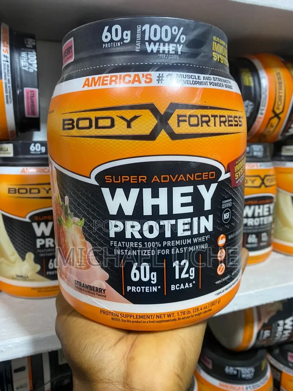 Body Fortress Super Advanced Whey Protein Powder – 1.78 LBS