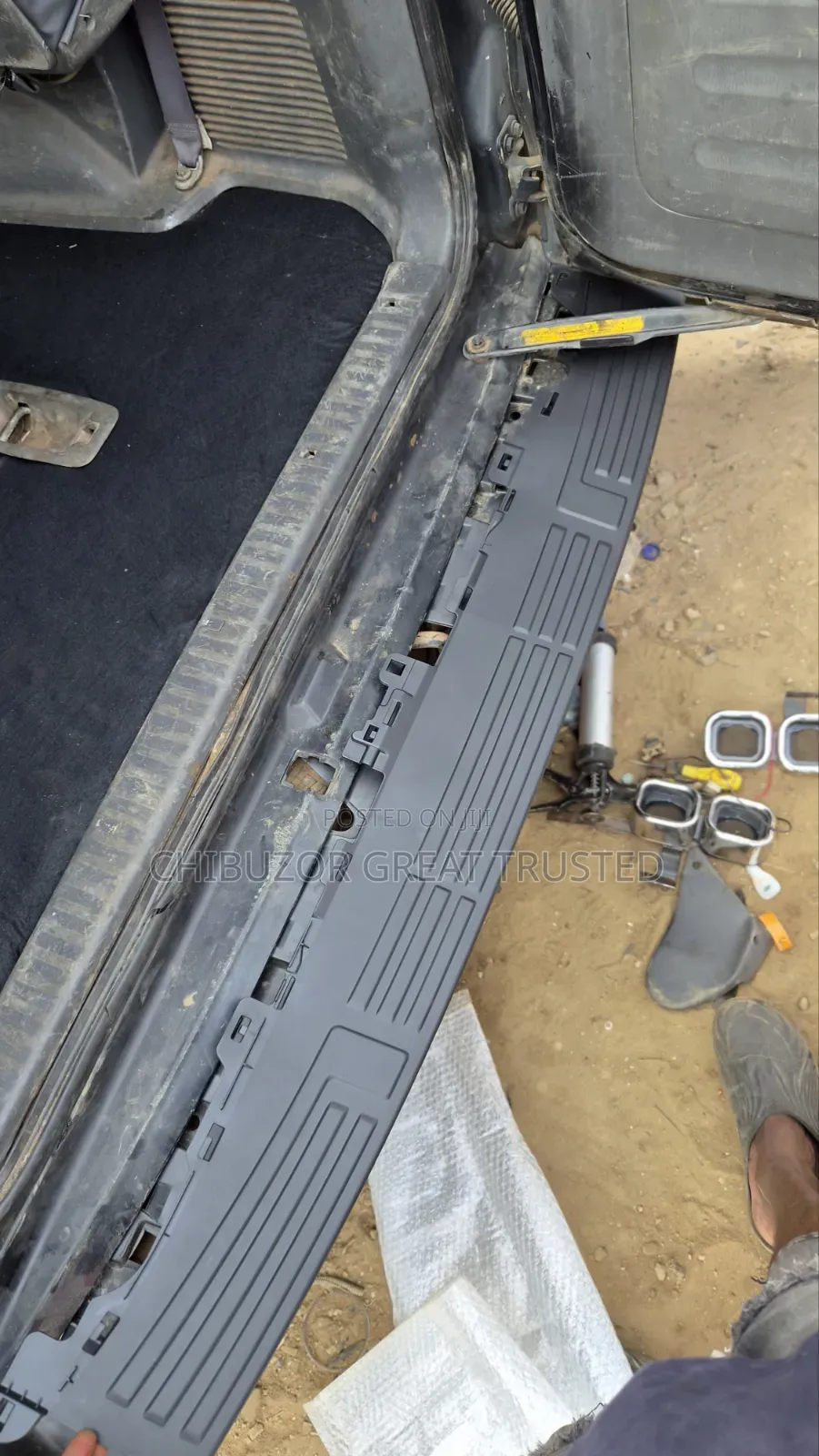 Back Bumper Mat for Toyota Prado