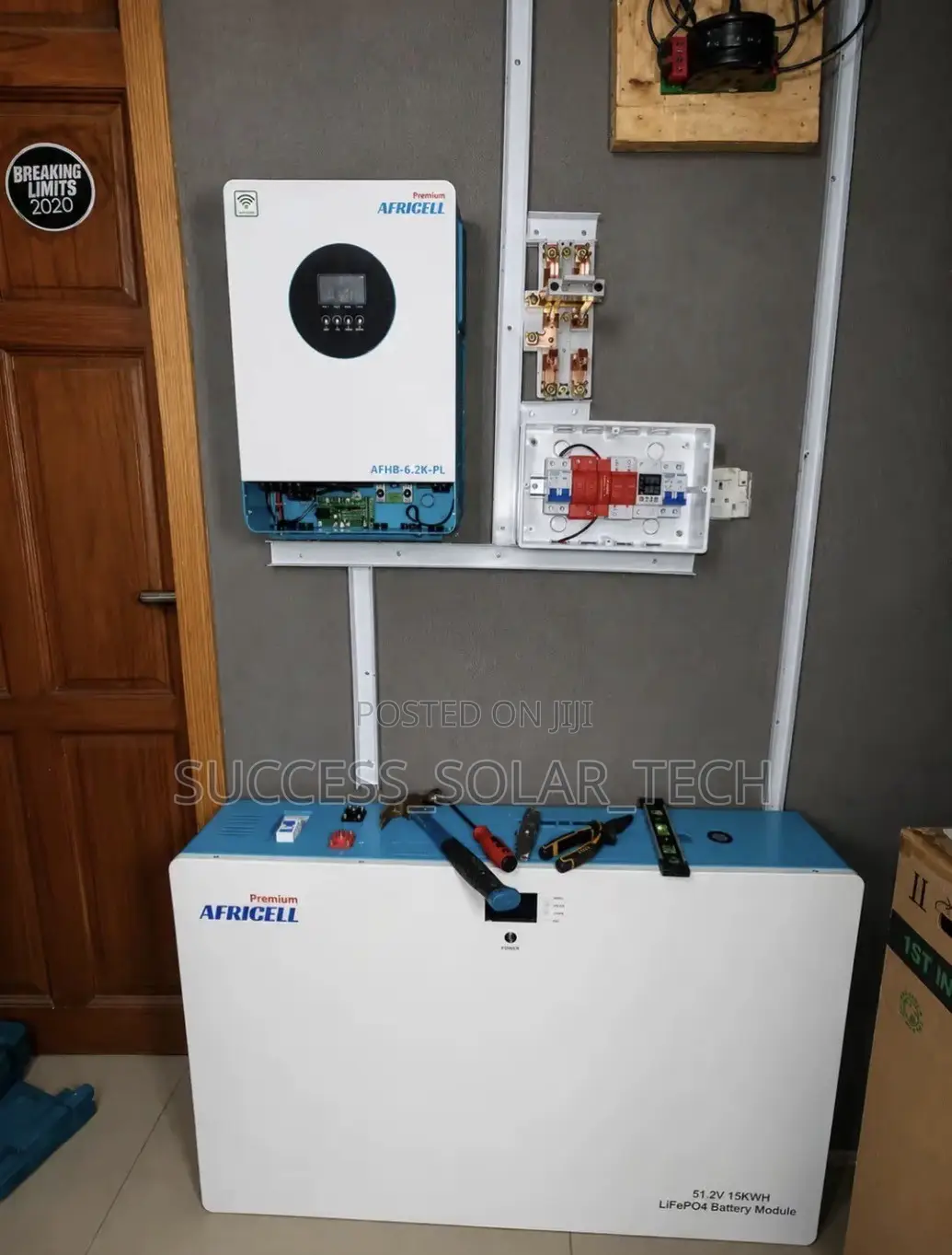 Africell 6kva Hybrid Inverter and 15kwh Lithium Battery