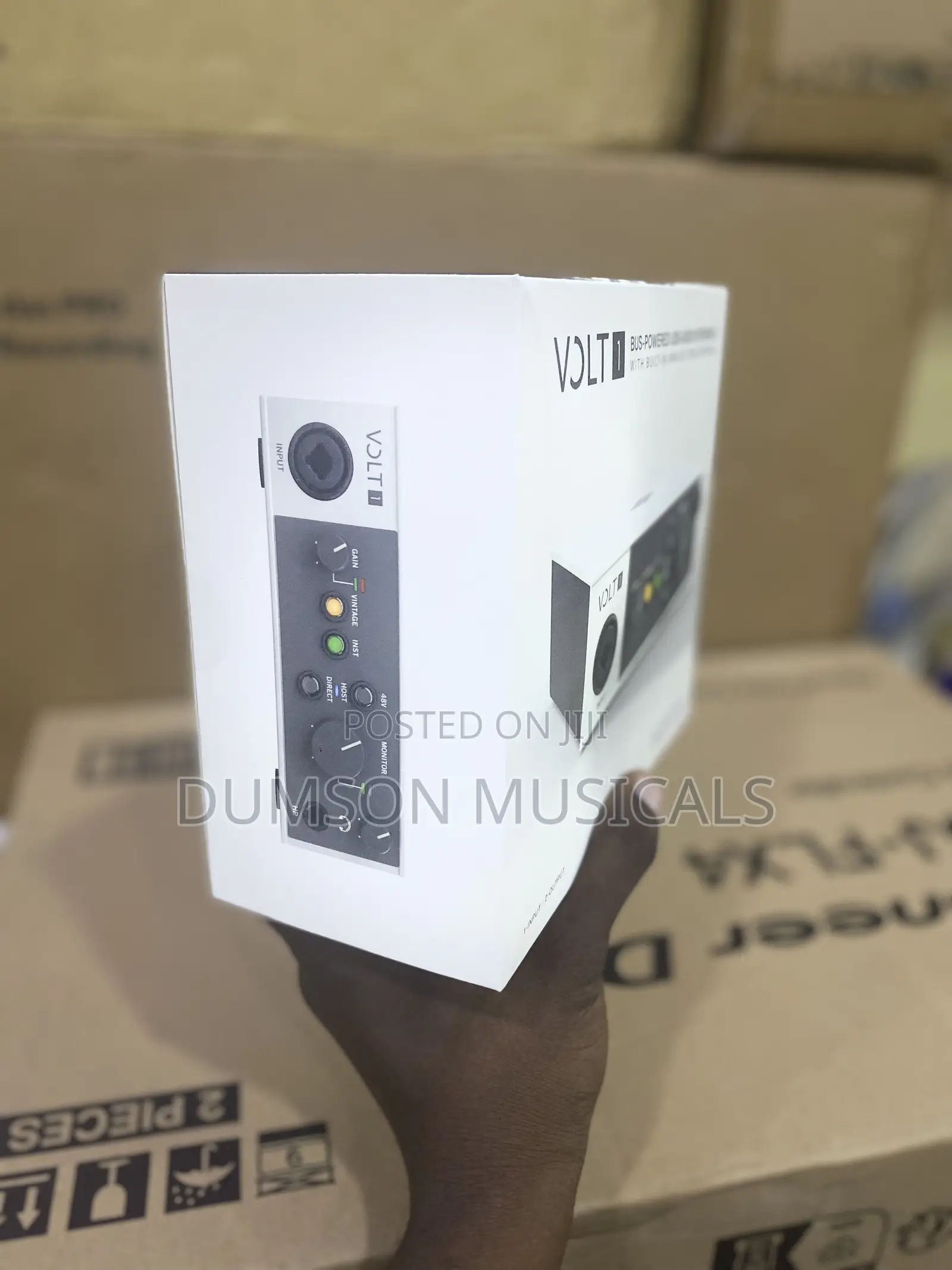 Volt 1 Soundcard Bus-Powered USB Audio Interface With Built-In