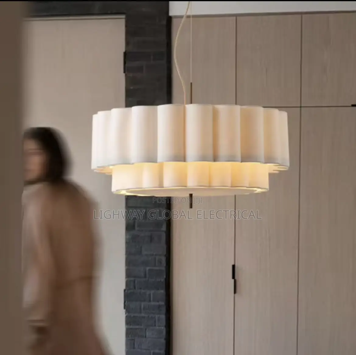 Post Modern Nordic Designer Fabric Luxury Chandelier