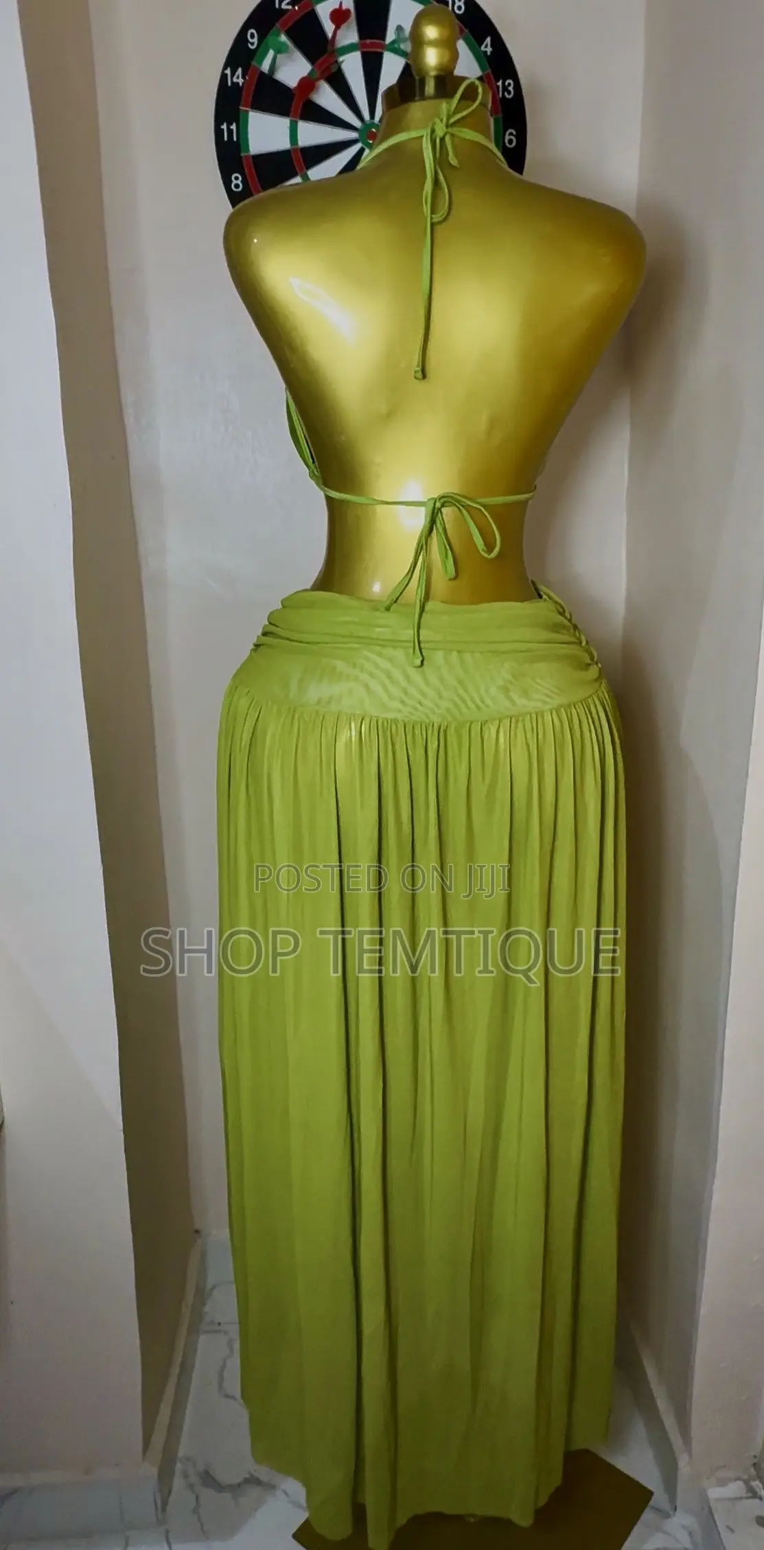 Olive Green Bikini Skirt Set