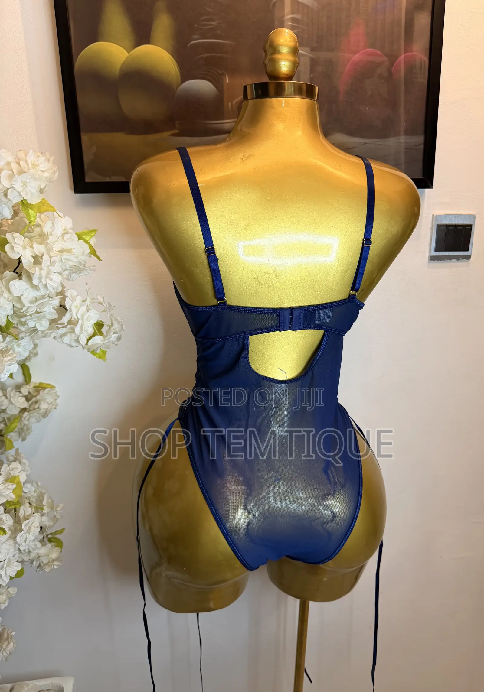 Blue Lace Bodysuit