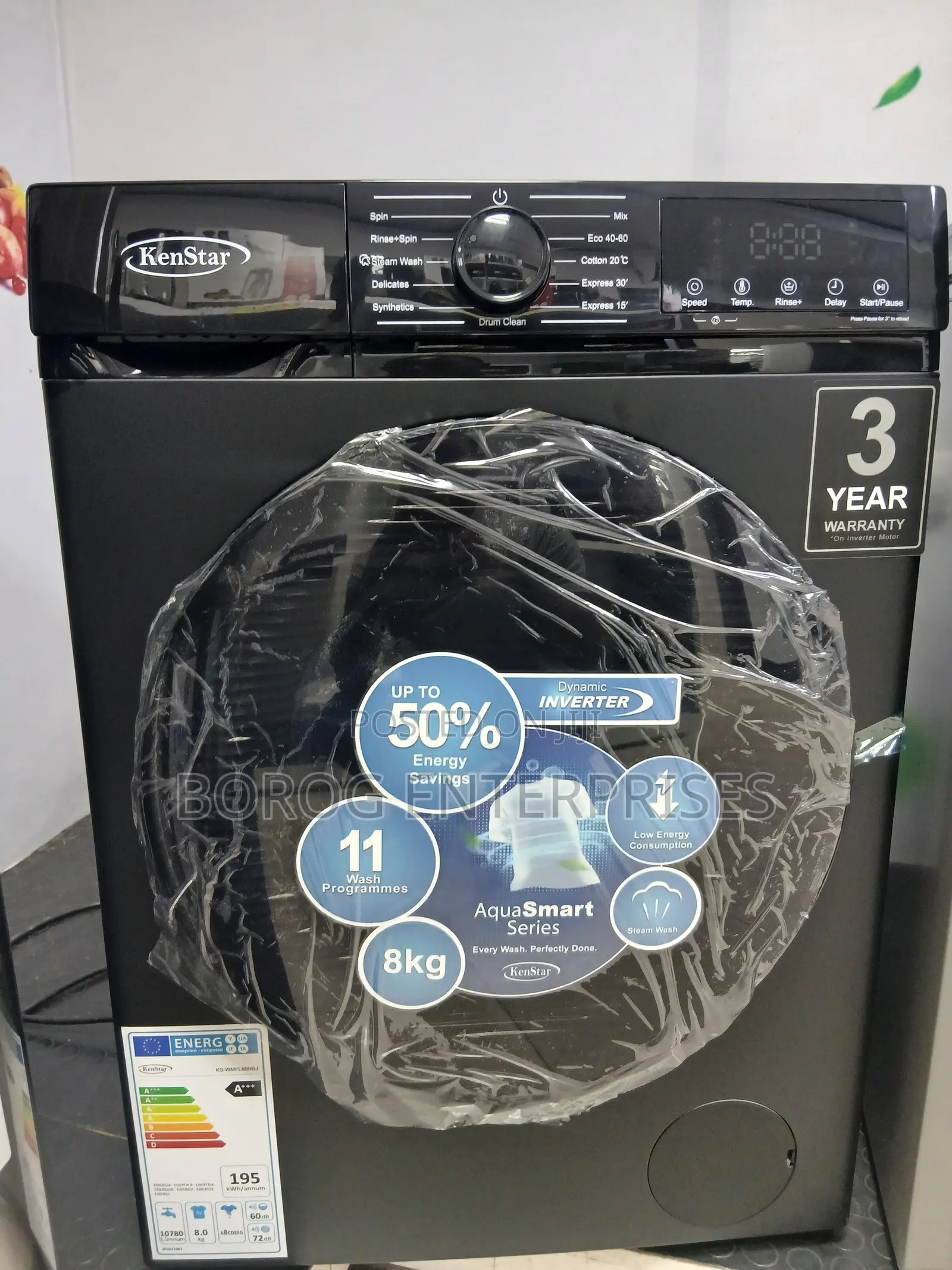 Kenstar KS-WMFL80NBJ 8kg Automatic Washing Machine (AquaSmart Series)