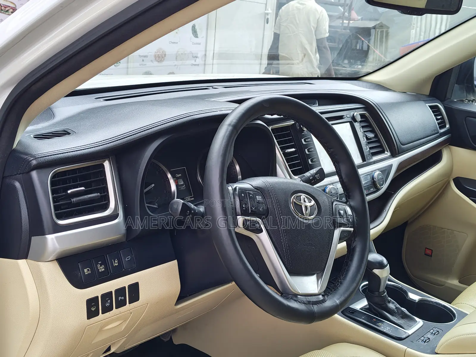 Toyota Highlander Limited V6 4x2 (3.5L 6cyl 6A) 2016 White