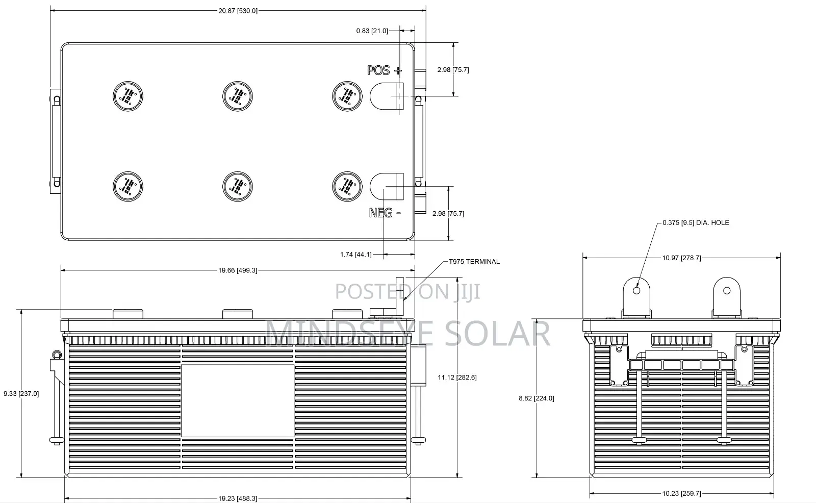 Deka 12V 200Ah AGM / Gel Deep Cycle Solar Battery