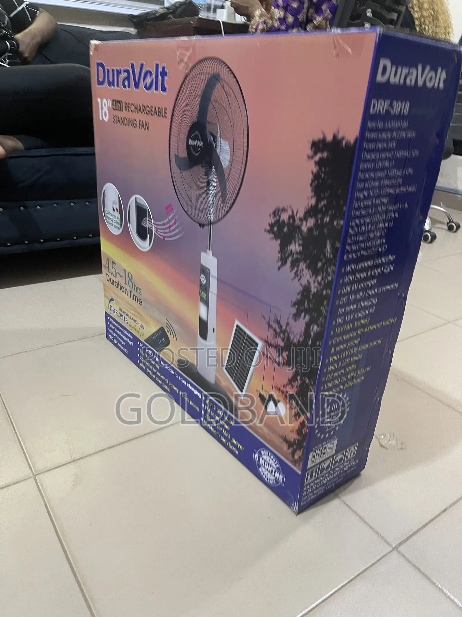 Duravolt 18 Inch Power Backup Fan