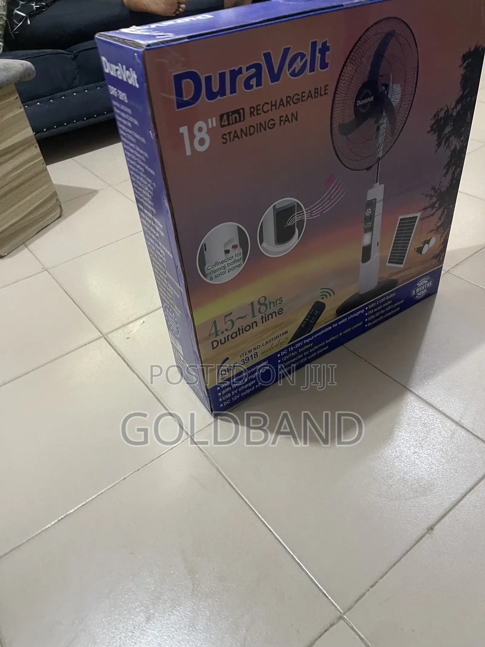 Duravolt 18 Inch Wireless Floor Fan