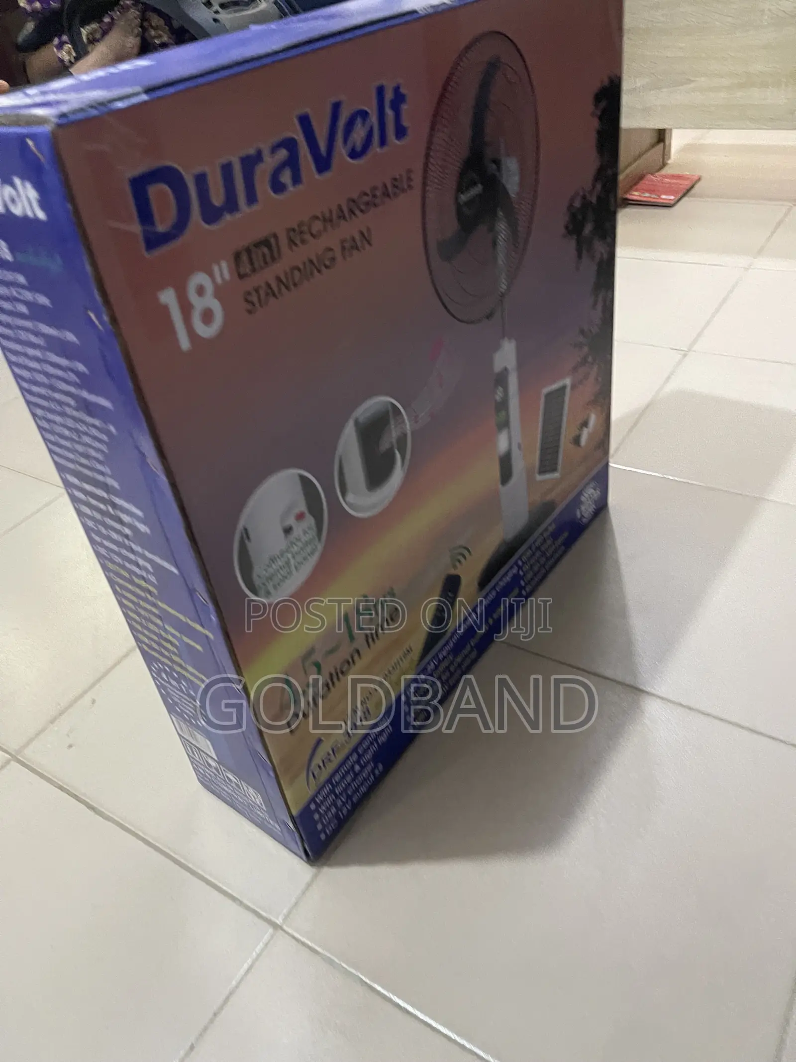 Duravolt 18" Rechargeable Home Fan
