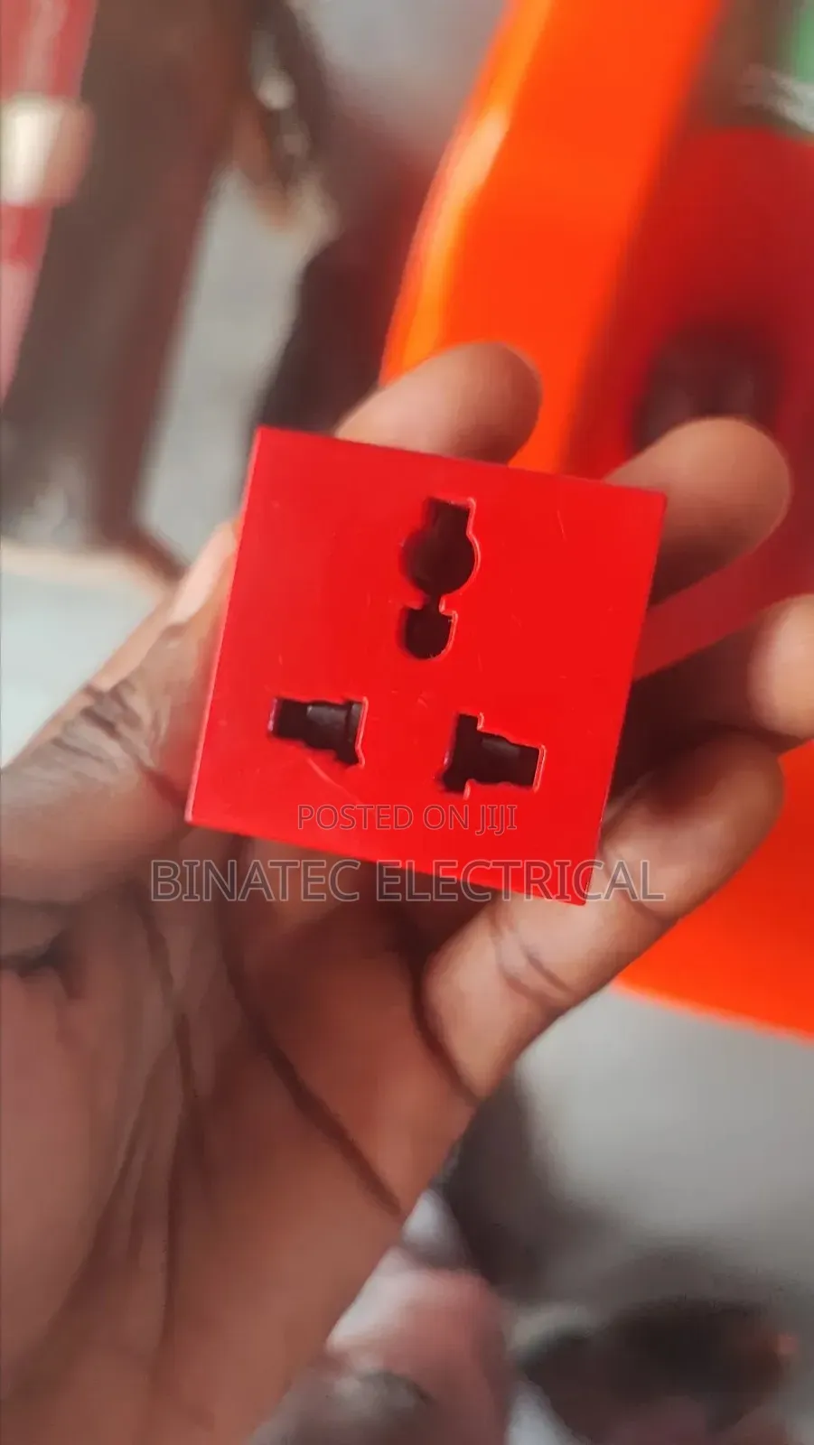 Legrand 13A Single UPS Socket Red | Module Plate & Floor Box