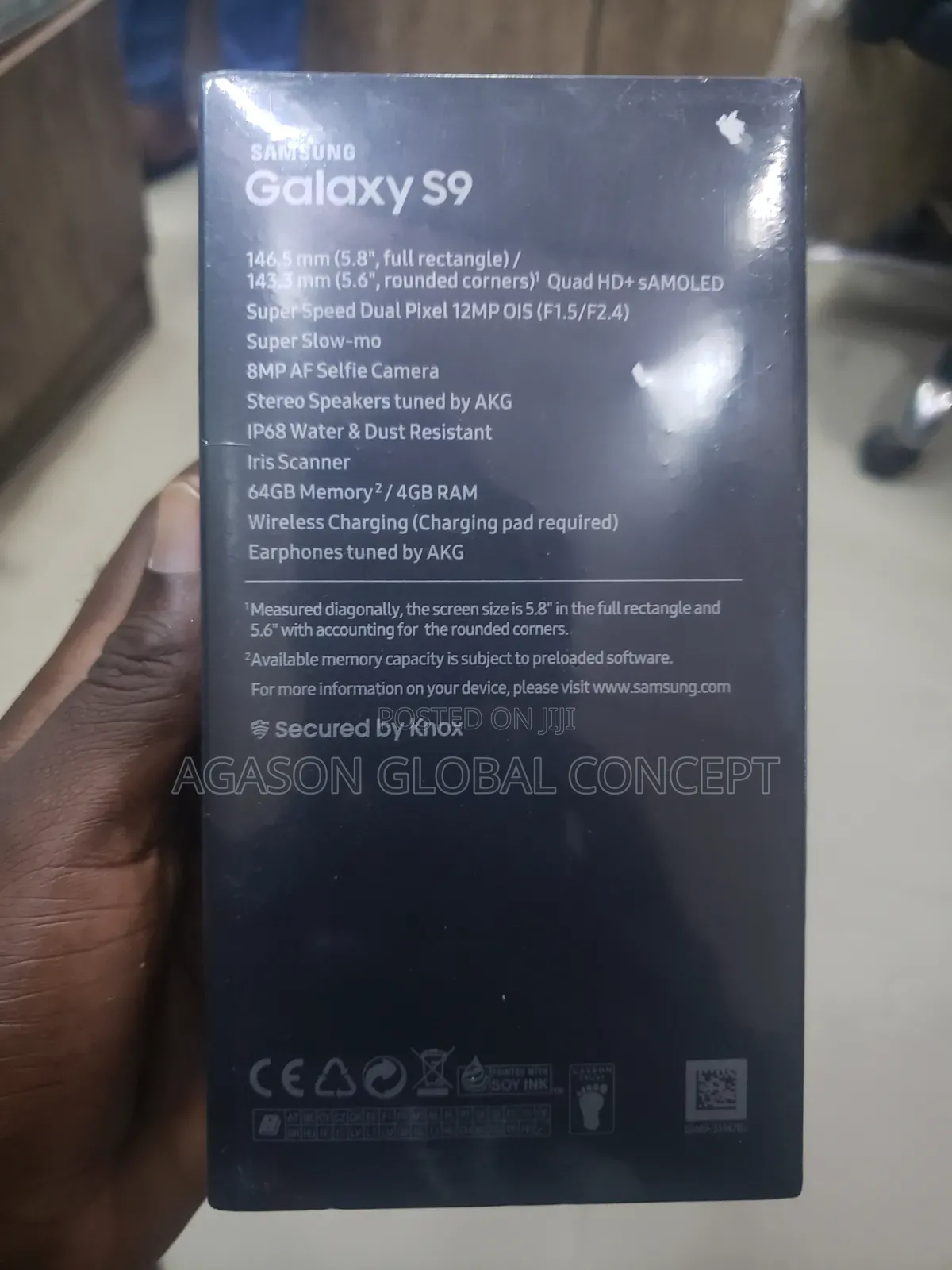 New Samsung Galaxy S9 64 GB Black