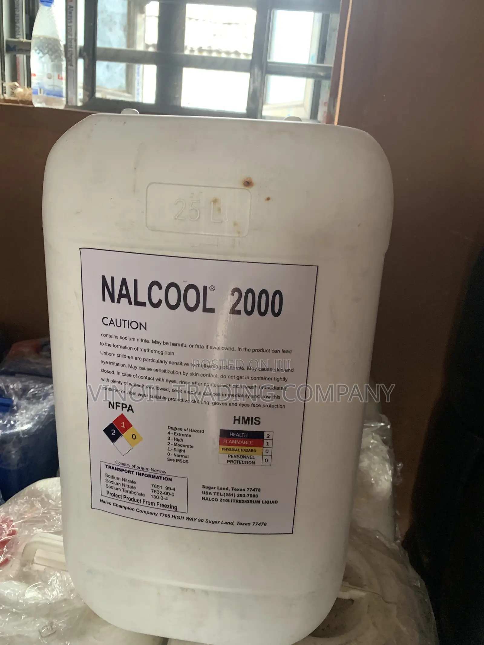 NALCOOL 2000 - Industrial Coolant / Corrosion Inhibitor