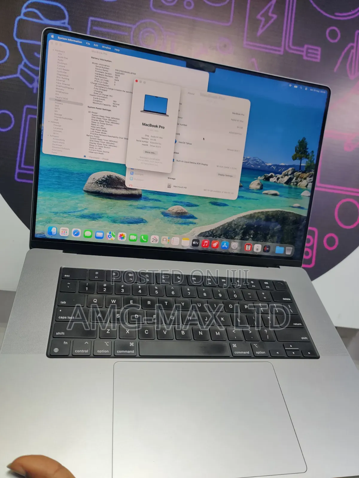 Laptop Apple MacBook Pro 2021 M1 64GB Apple M1 Max SSD 1T