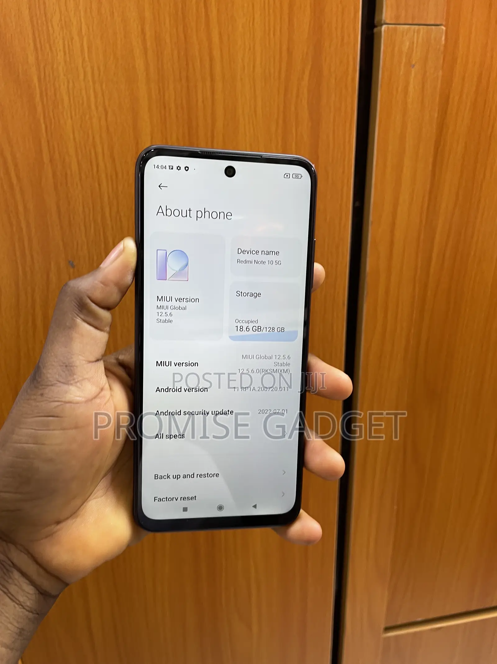 Xiaomi Redmi Note 10 5G 128 GB Black