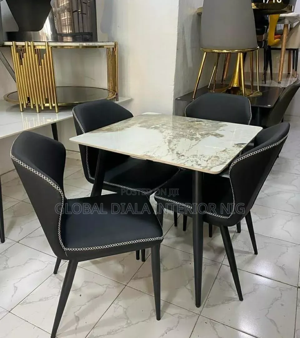 Quality Marble Dining Set by 4