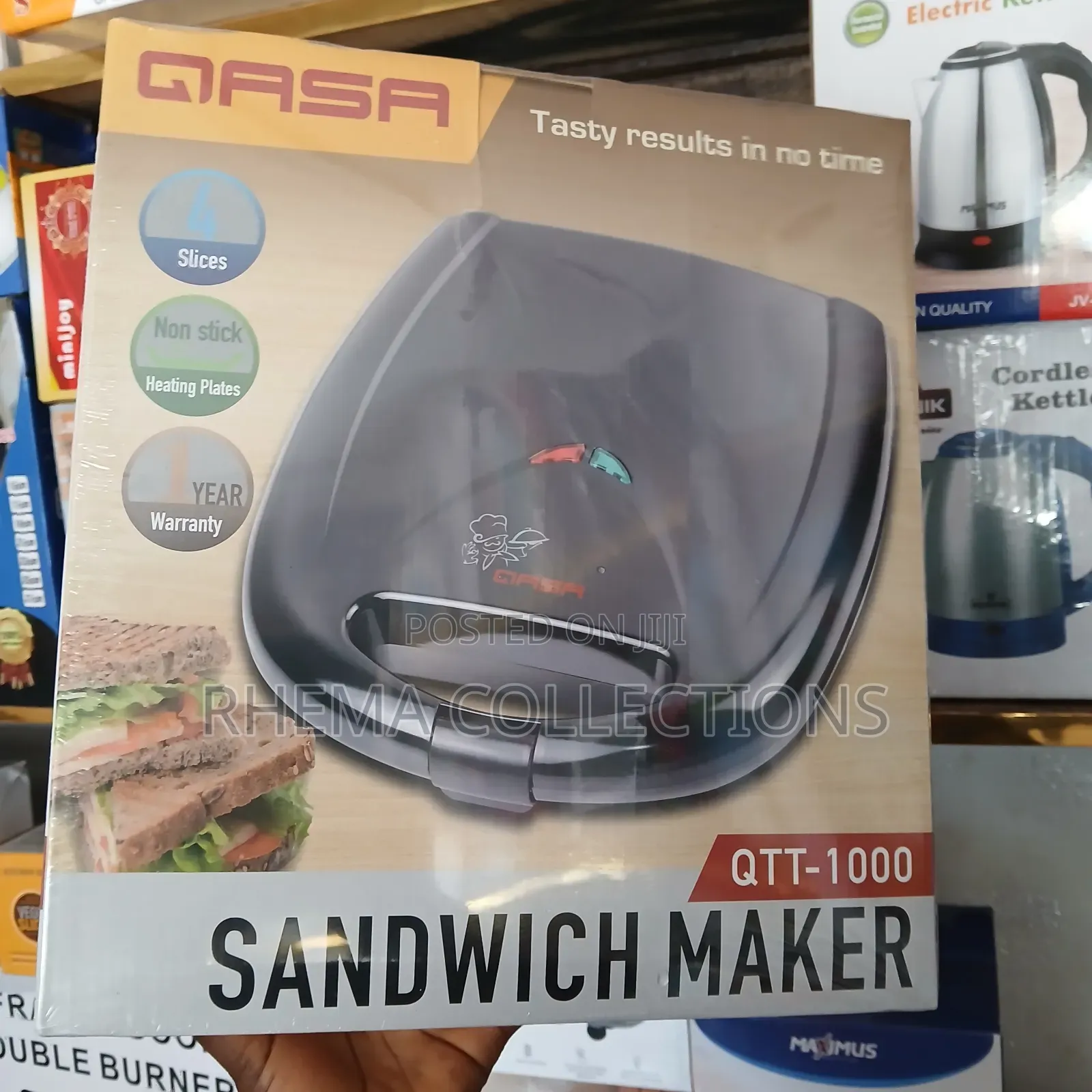 Qasa 4 Slices Sandwich Maker/Toaster
