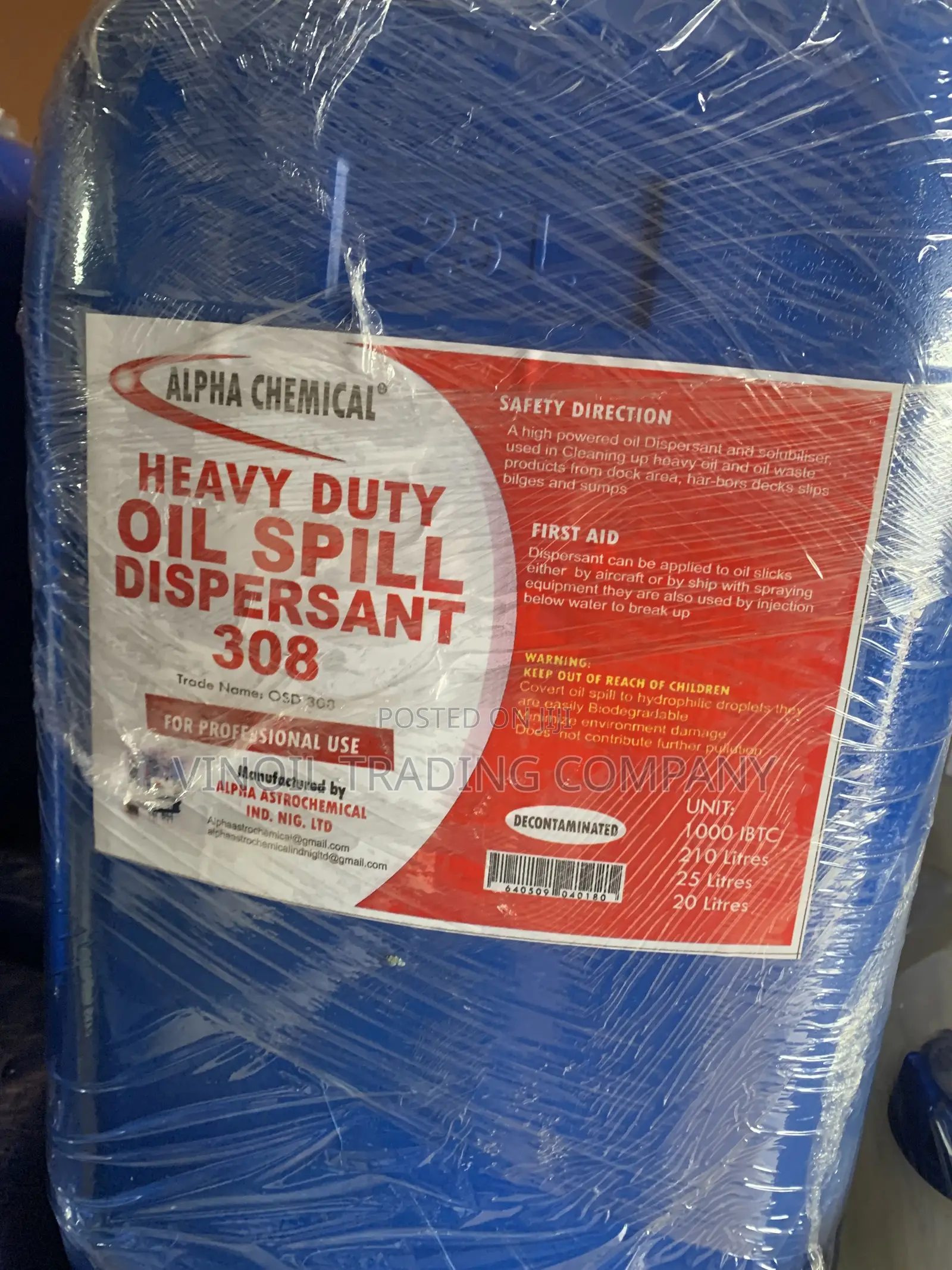 Heavy Duty Oil Spill Dispersant 308