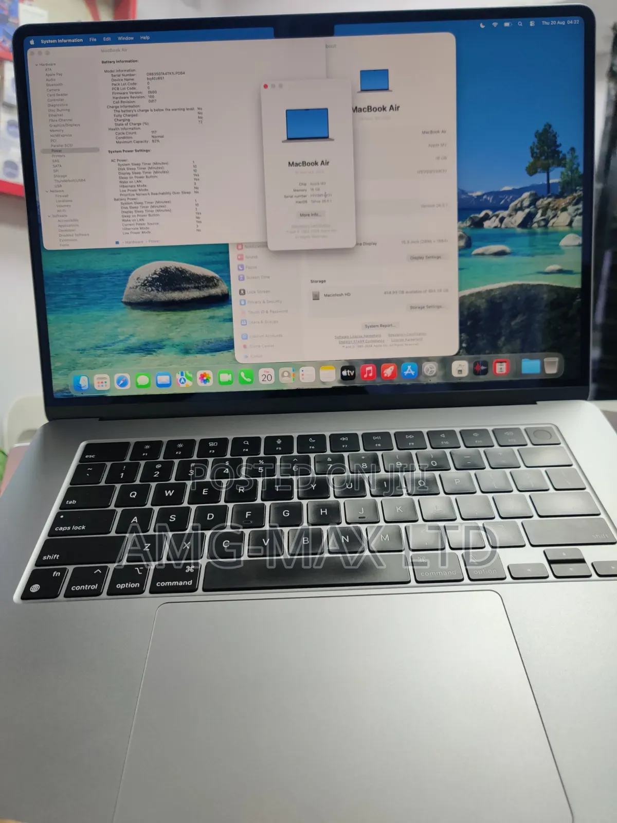 Laptop Apple MacBook Air 2024 M3 16GB Apple M3 SSD 512GB