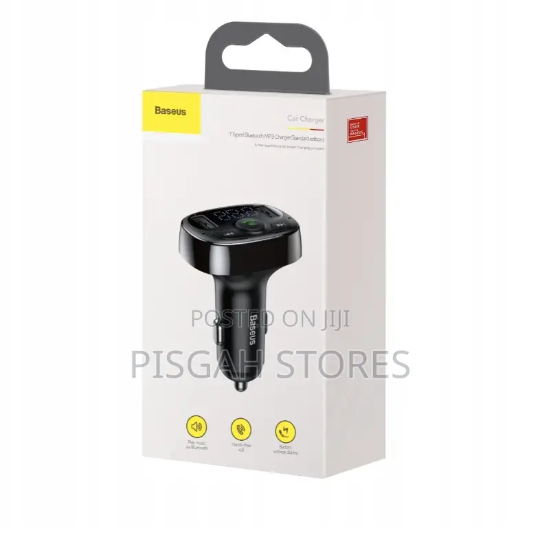 Baseus Car Charger T Shaped S-03a Car Bluetooth Mp3 Player
