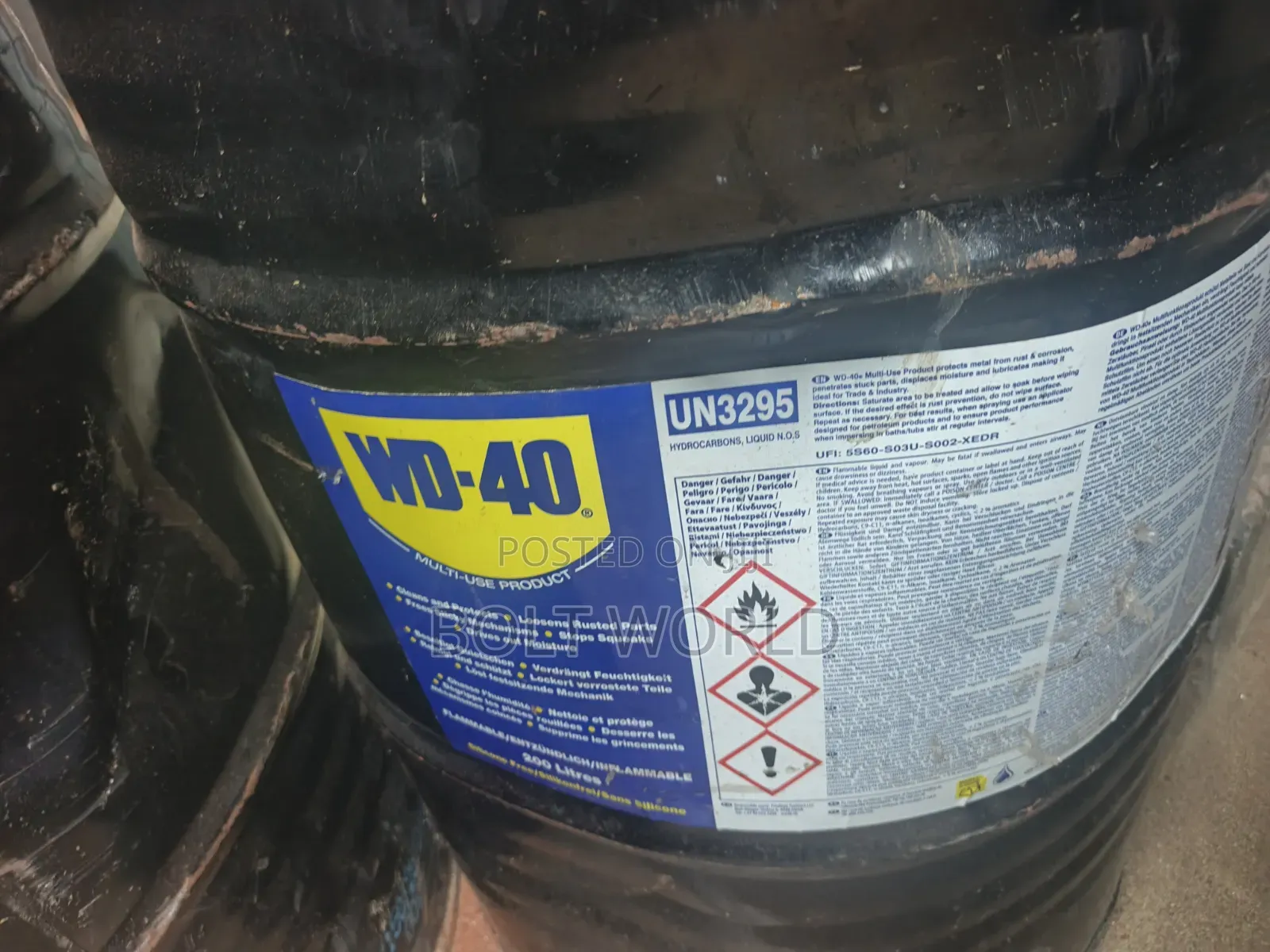 WD 40 UN3295 Drum 200l