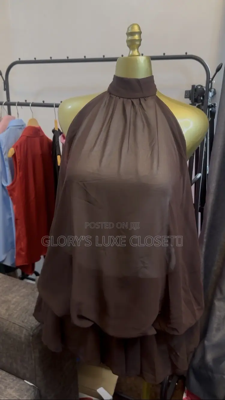 Halter-Neck Chiffon Swing Dress