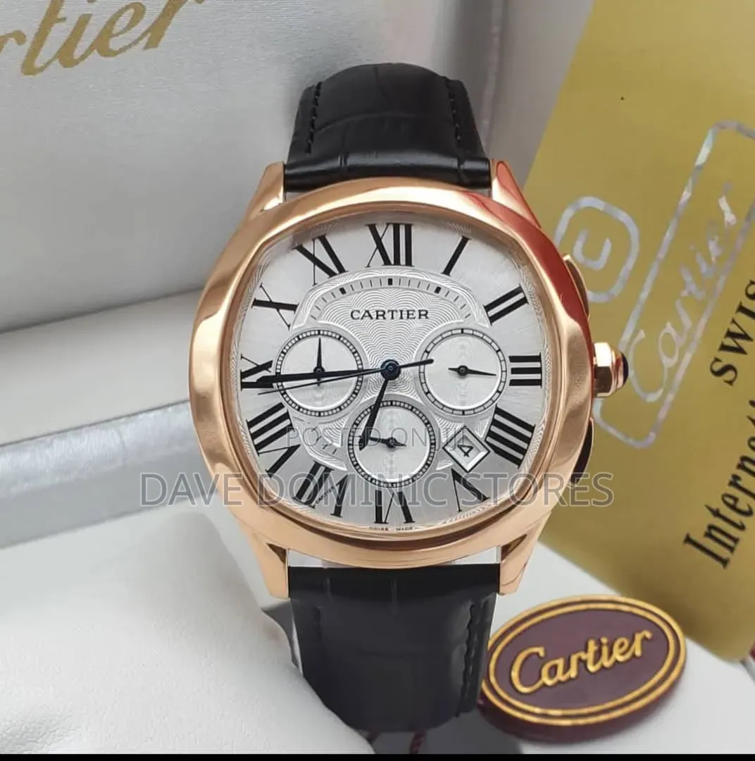 Cartier Leather Watch Available in Stores
