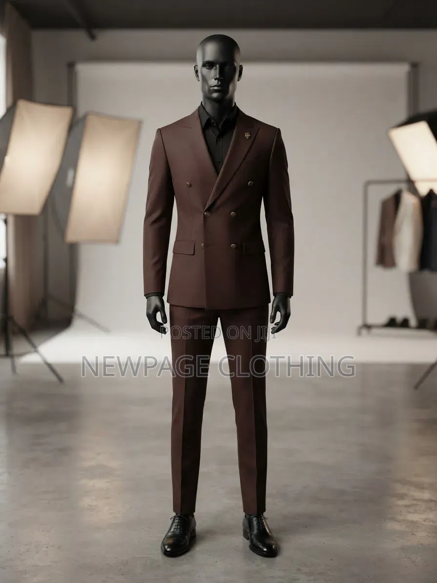 Not Your Everyday Brown Double-Breasted Suit