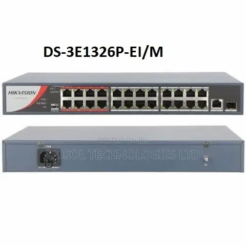 Hikvision 24 Port Fast Ethernet Smart POE Switch DS-3E1326P-EI/M