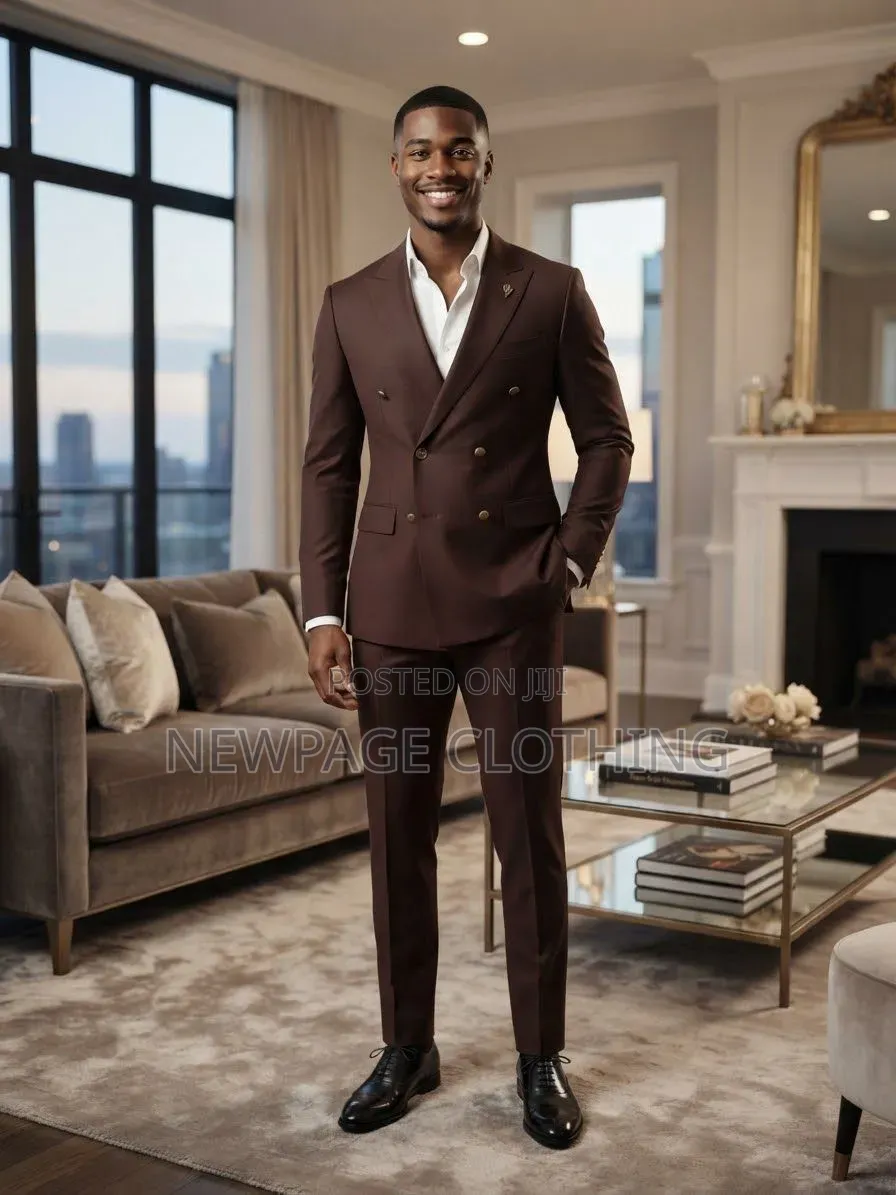 Brown Double-Breasted Suit — Made for Standout Moments