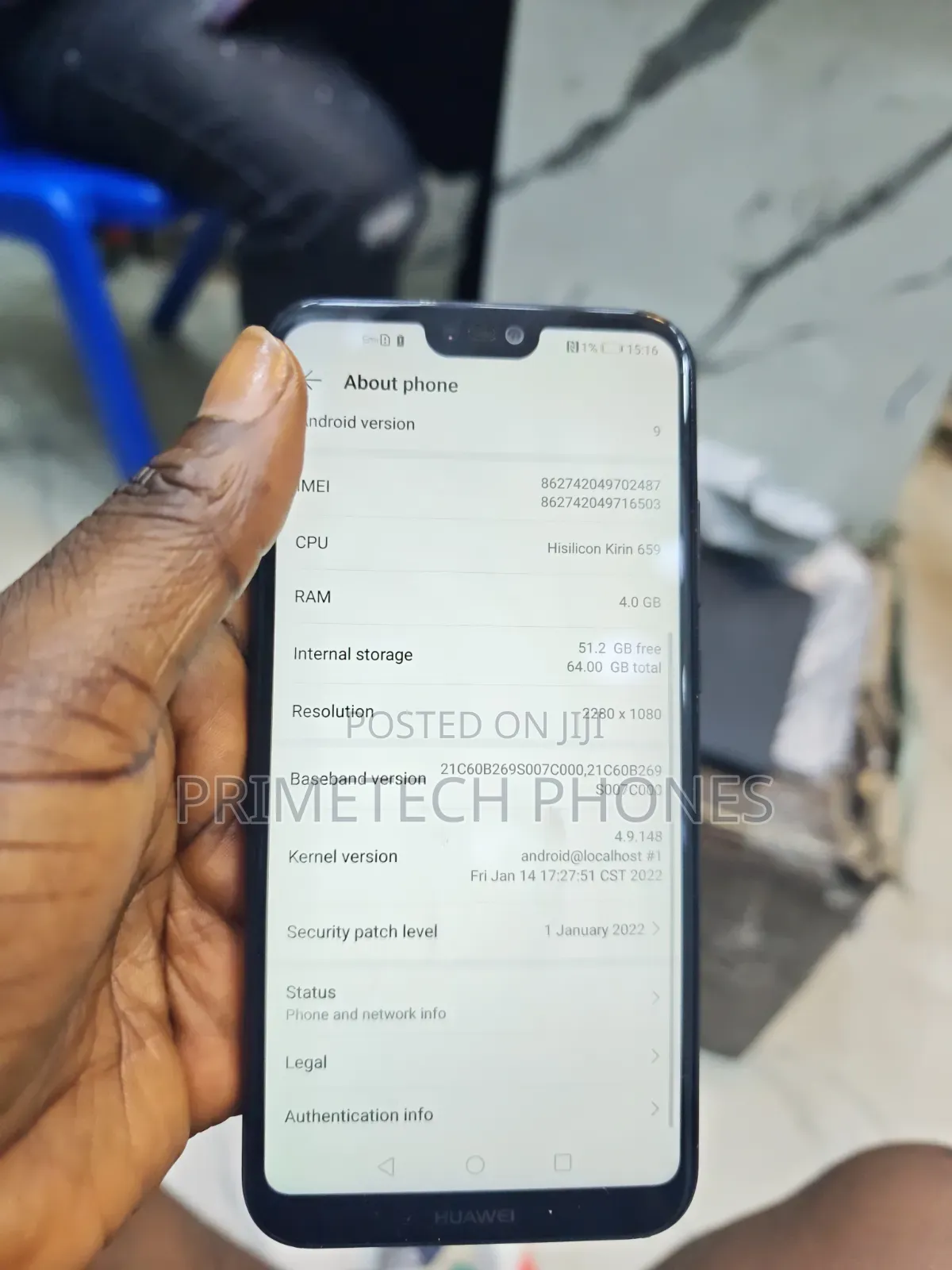 Huawei P20 Lite 64 GB Black