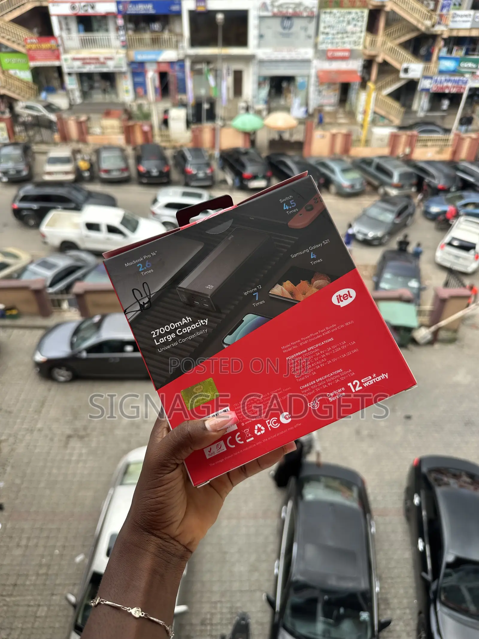 ITEL 27000mah Powerbank and Charger Combo
