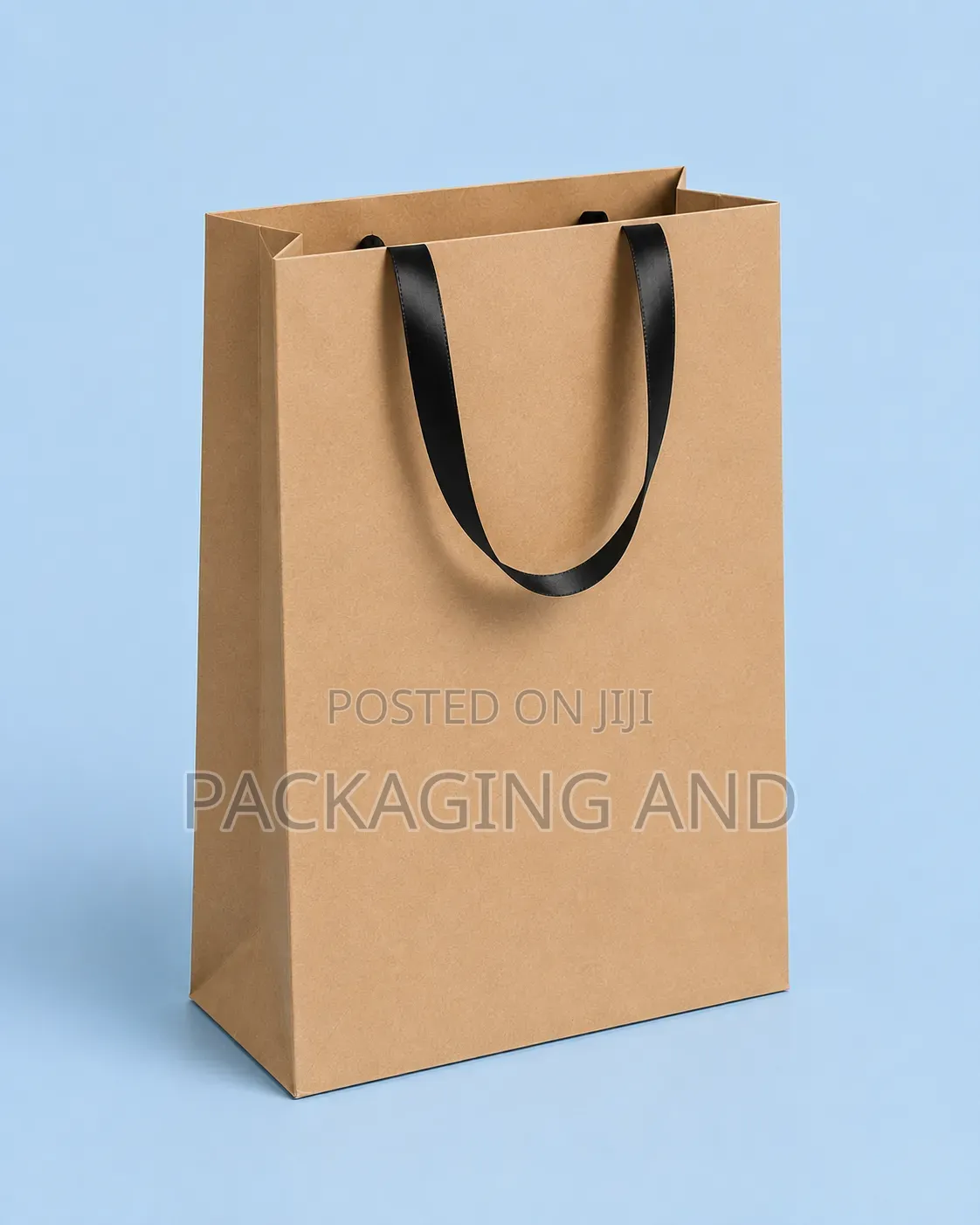 A5 Small Kraft Paper Bag Ribbon Handle Gift Jewelry Wedding Favor