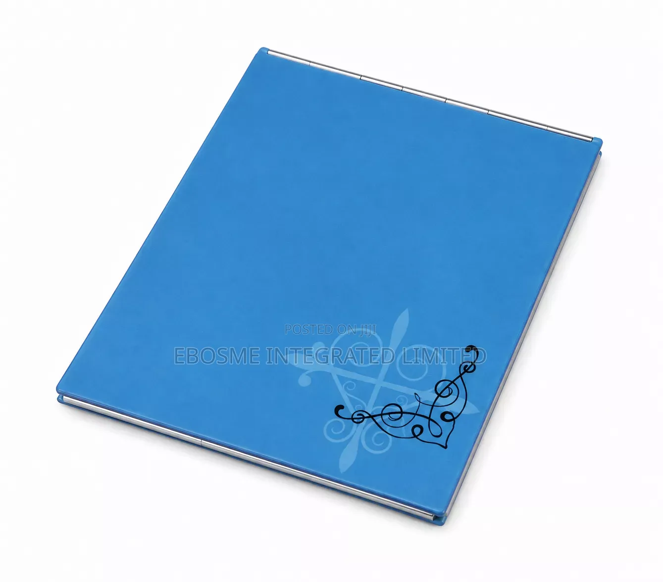 Thin Lightweight Portable Makeup Mirror – Blue 12.5 × 15cm