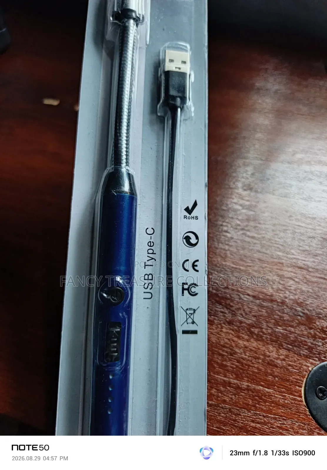 Type-C Rechargeable Windproof Arc Lighter