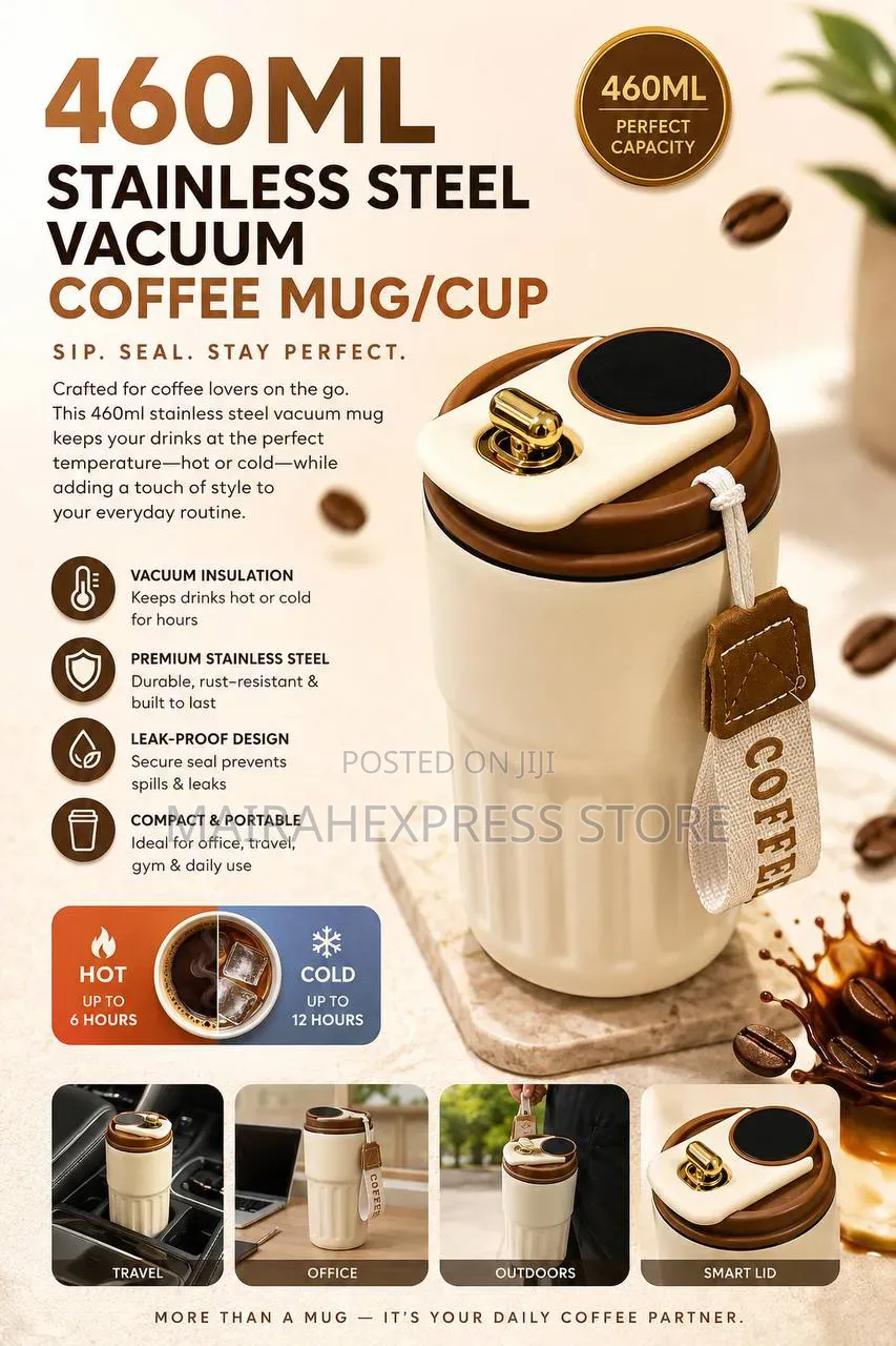 460ml Stainless Steel Luxury Vacuum Coffee Mug