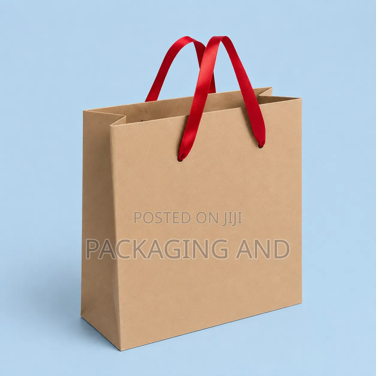 A4 Kraft Paper Bag Ribbon Handle - Wine, Gift & Boutique Bag Nigeria