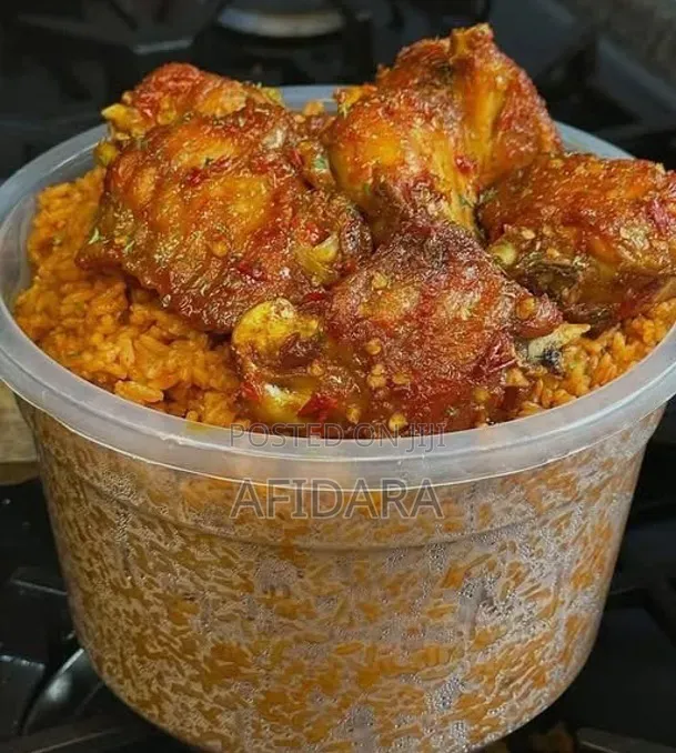 Party Jollof & Basmati Fried Rice Combo With 4 Turkey