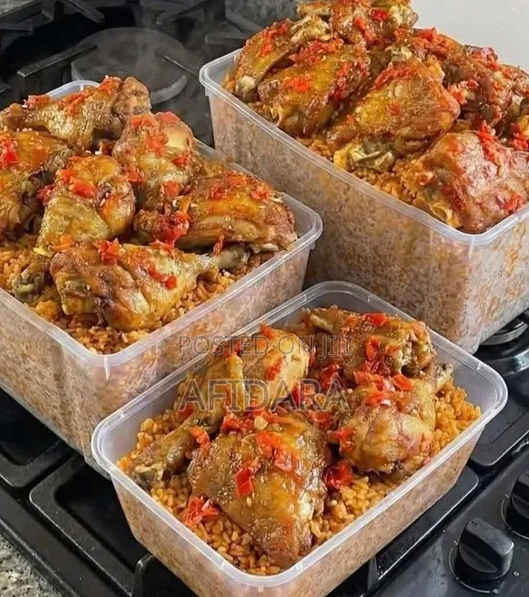 Party Jollof & Basmati Fried Rice Combo With 4 Turkey