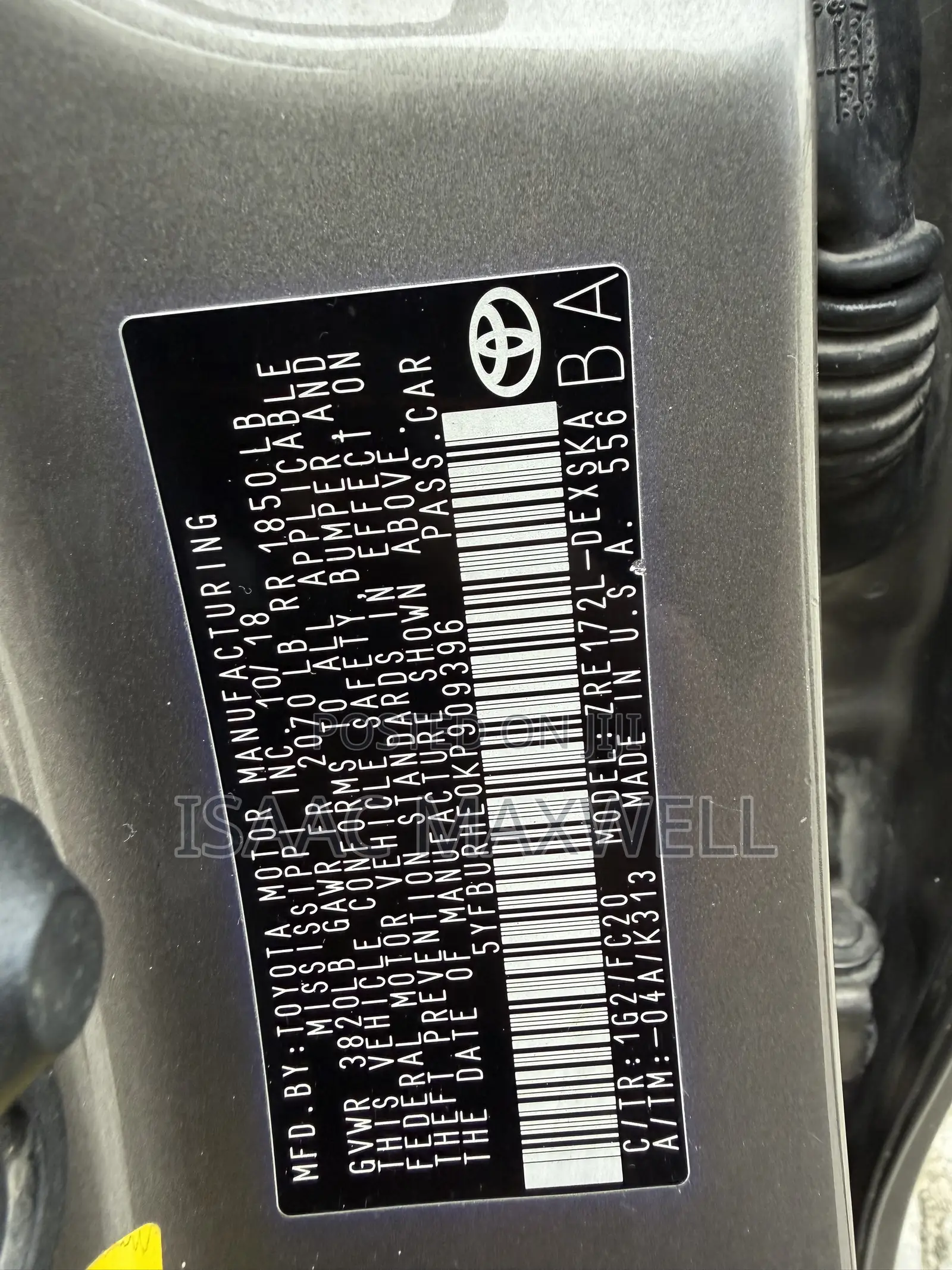 Toyota Corolla LE (1.8L 4cyl 2A) 2018 Gray