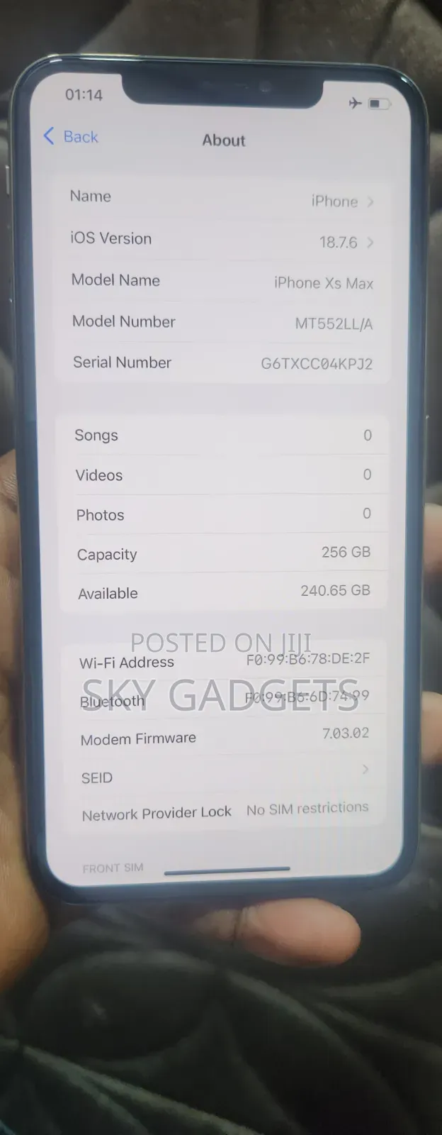 Apple iPhone XS Max 256 GB Gold