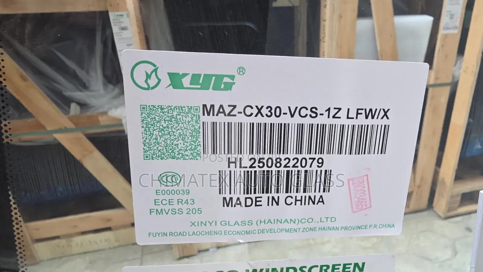 Mazda Cx30 2021 Windscreen Glass Available @Chimatex