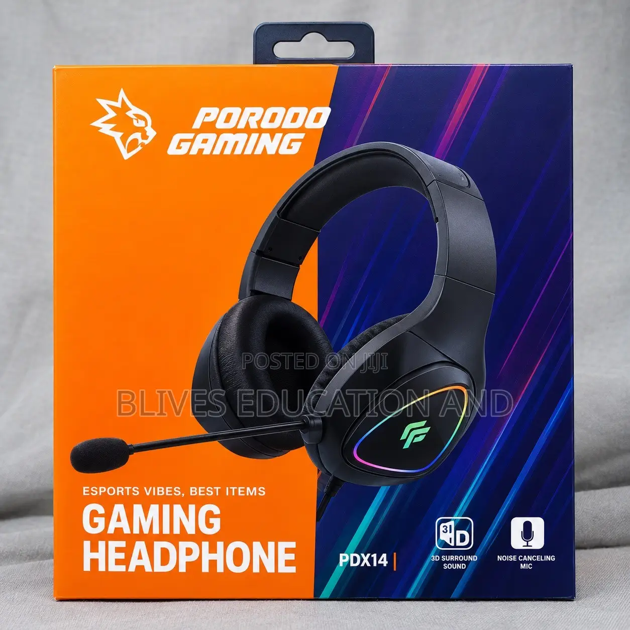 Porodo Gaming Headphone Ha Sound With RGB- Pdx414