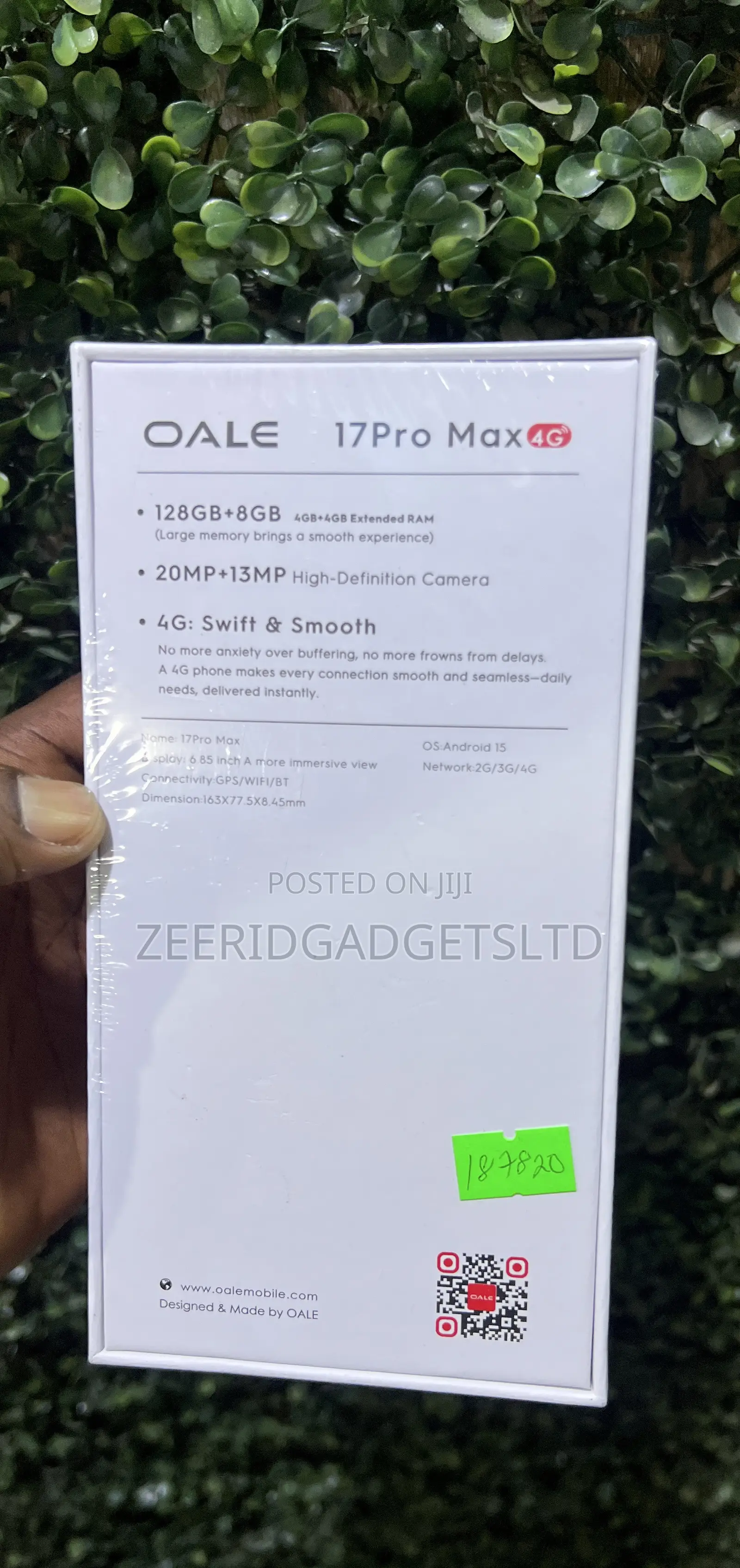New Oale 17Pro Max 128 GB