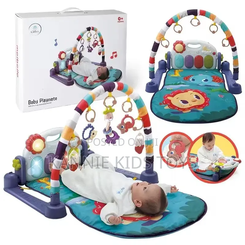 Baby Playmate Musical Play Gym Mat With Toys – 0+ Months, Lago