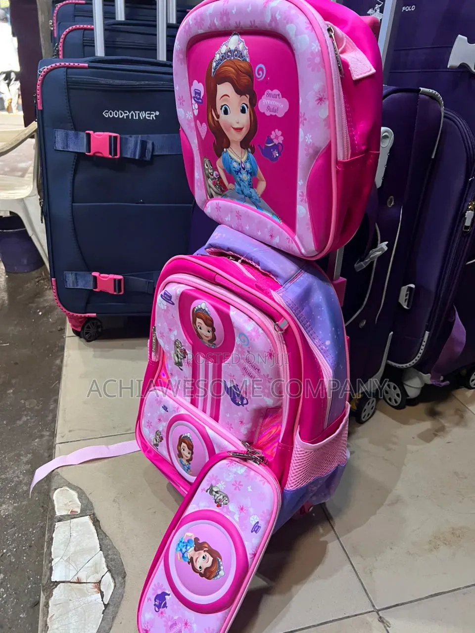 Set of 3 Trolly School Bag