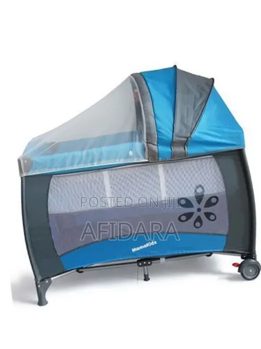 Premium Baby Play Yard Cot With Canopy – Foldable & Portable