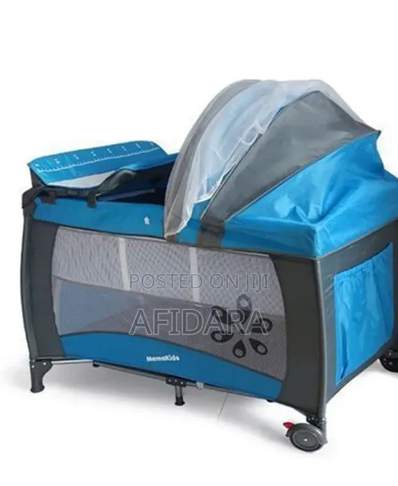Premium Baby Play Yard Cot With Canopy – Foldable & Portable