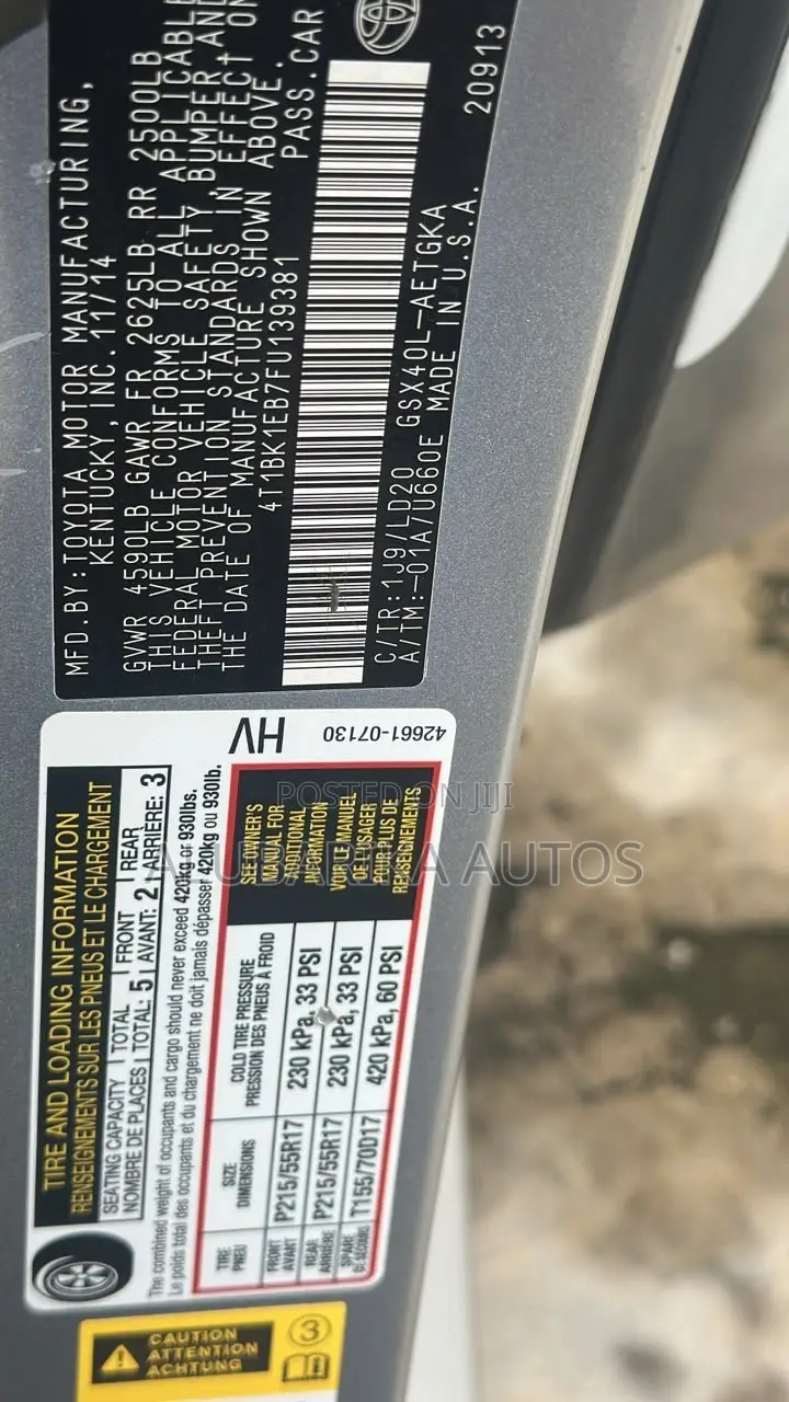 Toyota Avalon 2015 Silver